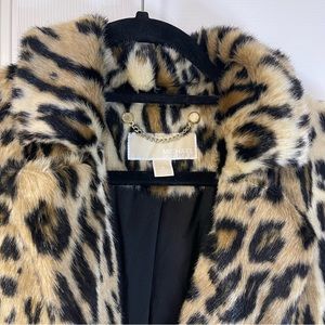 Leopard print coat